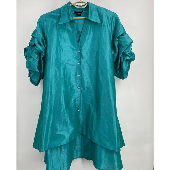 Step in Style NWT Hi Low Swing, OUTFIT MAKER!, Gorgeous Teal, Ladies 2X - Picture 1 of 10